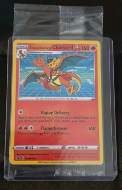The Pokemon Company Special Delivery Charizard SWSH075 Promo Holo - SEALED - Image 1