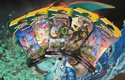 5x Pokemon evolving skies sleeved booster pack (Art Set +1) New/Sealed - Image 1