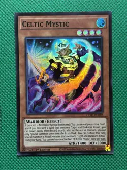 YuGiOh! - Celtic Mystic CORI-EN003 Super Rare 1st Edition Near Mint - Image 1