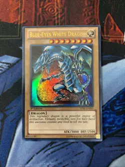 Blue Eyes White Dragon SDBE-EN001 Ultra Rare Holo 1st Edition Yu-Gi-Oh! Konami - Image 1