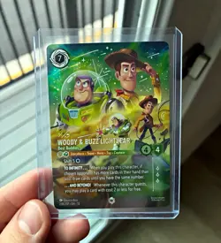 Disney Lorcana TCG Woody & Buzz Lightyear Best Buddies Enchanted Foil 228/207 EN - Image 1