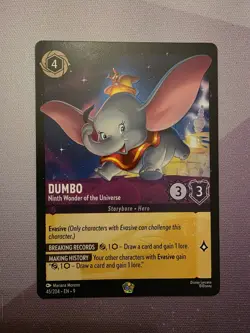 Lorcana Dumbo Ninth Wonder of the Universe 45/204 Fabled Legendary Regular - Image 1
