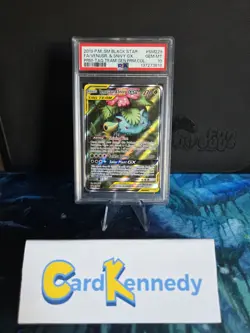 Venusaur and Snivy GX Holo SM 229 Full Art Tag Team Black Star Promo Psa 10 💎 - Image 1