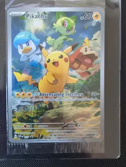 Pikachu 027 Sv: Scarlet & Violet Promo Cards Holo SEALED - Image 1