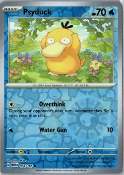 Psyduck - 151 054/165 - Common Reverse Holo Lightly Played - Pokemon Card - Image 1
