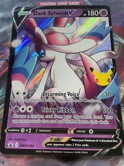 Pokemon Celebrations Dark Sylveon V JUMBO/OVERSIZE Card SWSH134 - Image 1