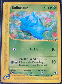 Bulbasaur Expedition Base Set Card 94/165 Non Holo 2002 MP - Image 1