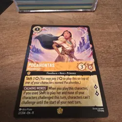 Pocahontas - Peacekeeper 22/204 Winterspell Lorcana Legendary Card - NM - Image 3