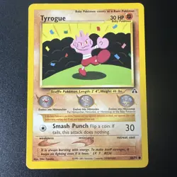 Tyrogue 66/75 Neo Discovery Pokemon Card NM Vintage Pokemon TCG - Image 1