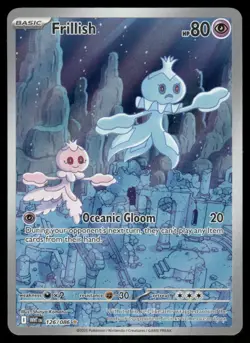 Pokemon Cards Frillish 126/086 Holo White Flare Illustration Rare LP - Image 1