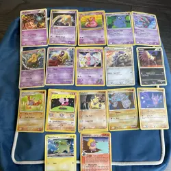 Pokemon Cards Joblot of 17 used - Image 1