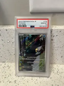 Pokemon Psyduck Sv2a Card 151 Art Rare Holo PSA 10 JP 2023 175/165 - Image 1