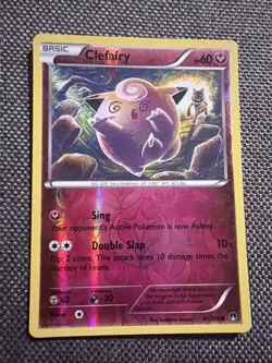 Pokemon TCG Clefairy Card 81/122 Reverse Holo, Regular Breakpoint - Image 1