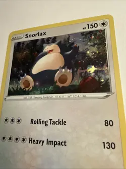 Snorlax 140/202 Cosmos Holo Rare 2020 Pokemon Sword & Shield Card - Image 3