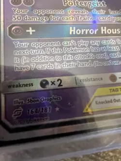 Gengar & Mimikyu GX (Full Art) 164/181 Sm-Team Up Holo Rare - Image 3