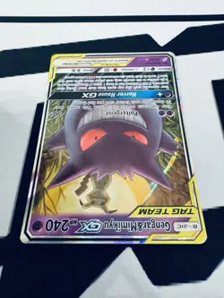 Pokemon Gengar & Mimikyu GX TAG TEAM Ultra Rare Full Art Holo 53/181 English - Image 2