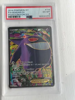 Gengar EX (114 Full Art) 114/119 Xy-Phantom Forces Holo - Image 1