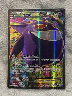 Gengar EX Full Art Ultra Rare Holo 114/119 XY Phantom Forces Basic HP 170 - Image 5