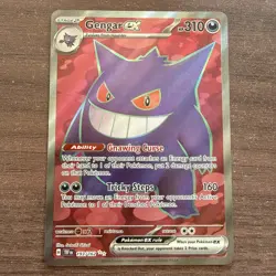 Pokemon Gengar EX 193/162 Ultra Rare Full Art Temporal Forces - NM - Image 1