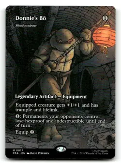 Donnie's Bo - Shadowspear (Borderless) 17 Teenage Mutant Ninja Turtles NM/M MTG - Image 1