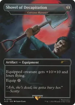 1x Shovel of Decapitation (Colossus Hammer) (0736) - Foil NM-Mint, English Secre - Image 1