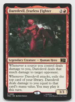 Daredevil, Fearless Fighter 685 Commander: Marvel Super Heroes MTG NM - Image 1