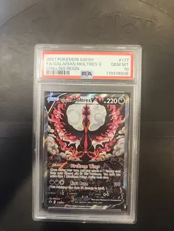 Galarian Moltres V 177/198 - Chilling Reign Alternate Art (PSA 10) - Pokemon TCG - Image 1