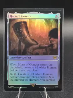 MTG Horn of Gondor - Foil - The Lord of the Rings: Tales of Middle-Earth 0240 - Image 1