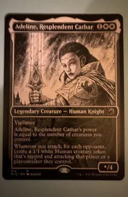 Adeline, Resplendent Cathar (Showcase) Innistrad: Midnight Hunt Regular Mtg M/NM - Image 1