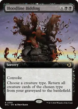 Foil - Bloodline Bidding (Extended Art) - 359 / NM / English MTG - Image 1