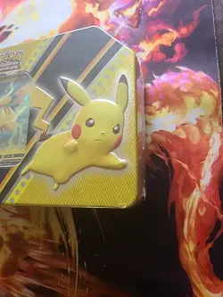 Pokemon TCG v Powers Booster Pikachu, Eevee, Eternatus 3 Tin Set Sealed 🔥⚡ - Image 3