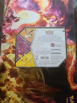 Pokemon TCG v Powers Booster Pikachu, Eevee, Eternatus 3 Tin Set Sealed 🔥⚡ - Image 4