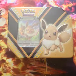 Pokemon TCG v Powers Booster Pikachu, Eevee, Eternatus 3 Tin Set Sealed 🔥⚡ - Image 5