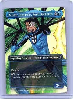 Mister Fantastic, Reed Richards (Borderless) Foil U Marvel Super Heroes 320 NM - Image 1