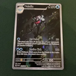 Pokemon TCG Palafin 225/091 Paldean Fates Illustration Rare Card in NM Condition - Image 1