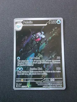 Pokemon TCG Palafin 225/091 Paldean Fates Illustration Rare Card NM - Image 1