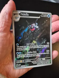 Pokemon TCG Palafin 225/091 Paldean Fates Illustration Rare Card in NM - Image 3