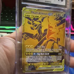 The Pokemon Company Pikachu & Zekrom GX SM248 CGC 10 TAG TEAM Holo Promo Eng - Image 3