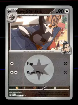 Larry's Staravia (Energy Symbol 169/217 Ascended Heroes Pokemon Reverse Holo NM - Image 1