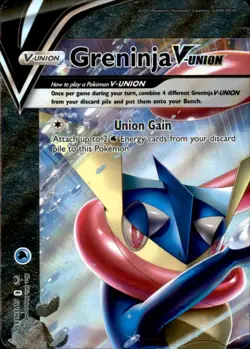 Greninja V-UNION [Set of 4] Holo Promo Sword & Shield Promo Pokemon Near Mint - Image 1