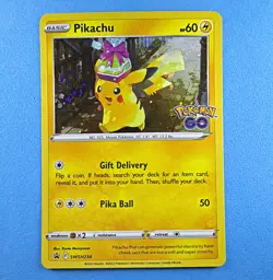 NM/Mint Pikachu SWSH234 Holo Promo SWSH Promo Pokemon GO EN 2022 - Image 1