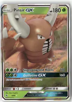 Pinsir GX 6/68 Holo GX Rare Hidden Fates Pokemon Near Mint - Image 1