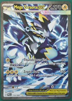Mega Zeraora ex 114/084 SIR Pokemon Pitch Black NM - Image 1