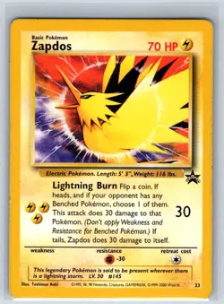 Zapdos 23 Promo Wizards Black Star Promos Pokemon Moderately Played - Image 1
