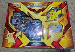 Pokemon TCG Pikachu Sidekick Collection Box - 3 Booster Packs + Keychain SEALED! - Image 1
