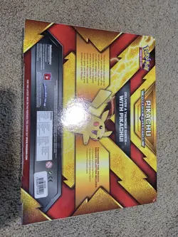 Pokemon TCG Pikachu Sidekick Collection Box - 3 Booster Packs + Keychain SEALED! - Image 2