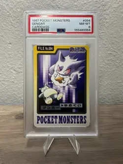 1997 Pocket Monsters Gengar Carddass #094 PSA 8 - Image 1