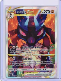 Lucario VSTAR Crown Zenith 270 HP Fighting Rare Holo English Pokemon TCG - Image 1