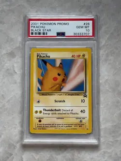Pikachu 2001 Pokemon TCG Black Star Promo #26 English PSA 10 GEM MINT - Image 1