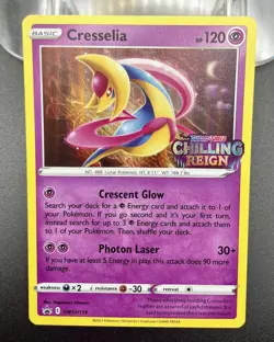 Pokemon TCG - Cresselia Sword & Shield SWSH114 Promo - LP Condition - Image 5